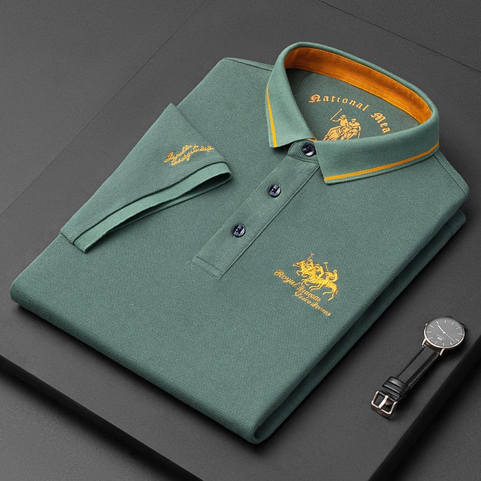 Thiago | Mens Long Sleeve Polo Shirt 7