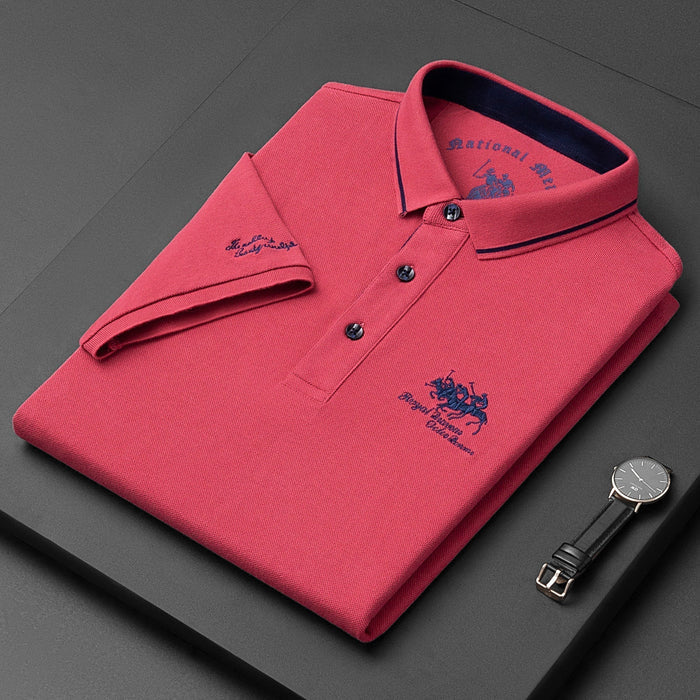 Thiago | Mens Long Sleeve Polo Shirt 8