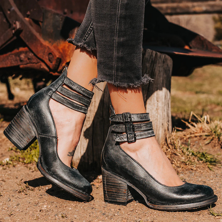 Verona | Vintage Strappy Ankle Strap Heels 1