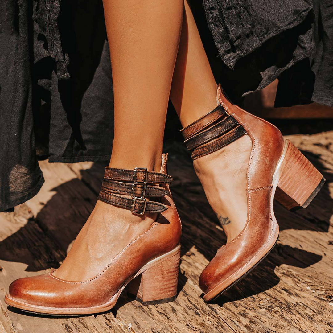 Verona | Vintage Strappy Ankle Strap Heels 3