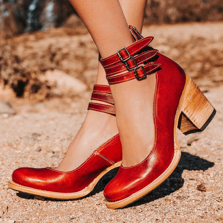 Verona | Vintage Strappy Ankle Strap Heels 4