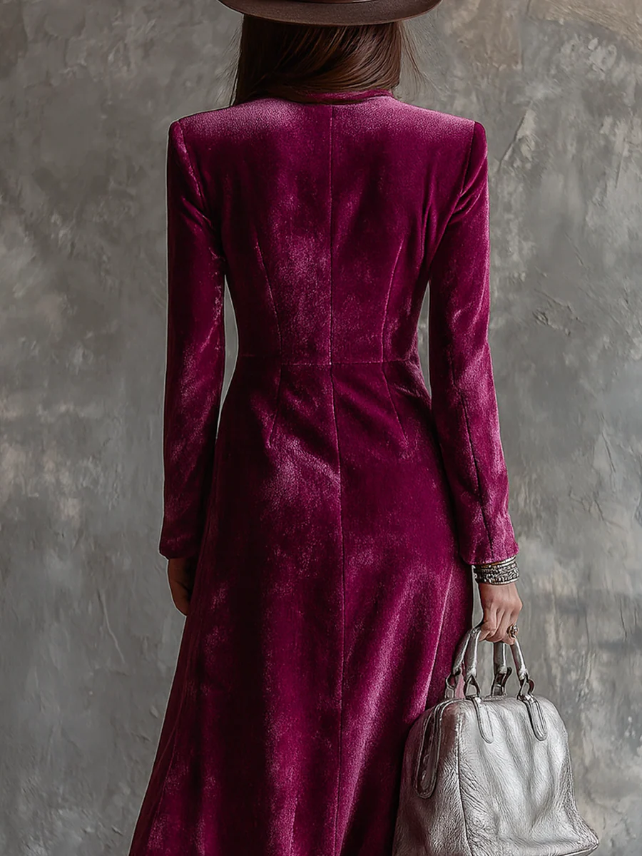 Cosima | Velvet Blazer Maxi Dress