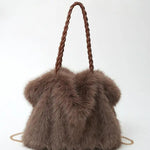 Charlita | Versatile Plush Velvet Shoulder Tote Bag