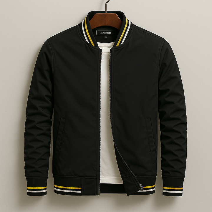 Variant image for Alex | Green Slim-Fit Bomber Jacket-31