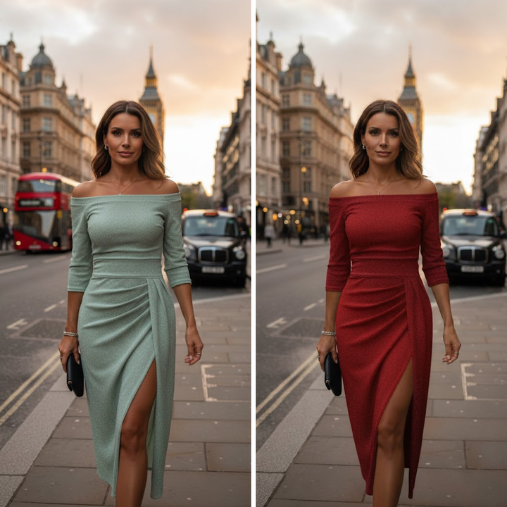 Elarienne | Chic Flowing Halter Maxi Dress