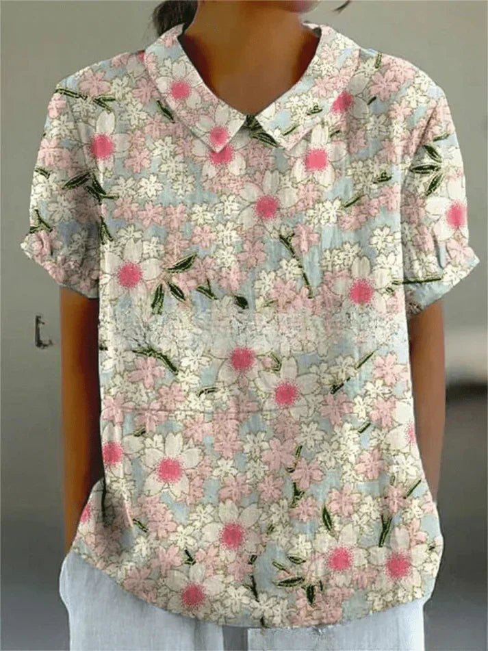 Variant image for Inga | Floral Print Womens Blouse-37