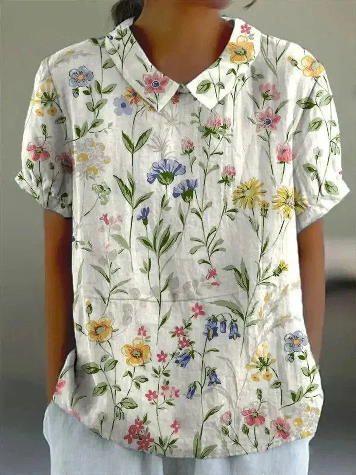 Variant image for Inga | Floral Print Womens Blouse-61