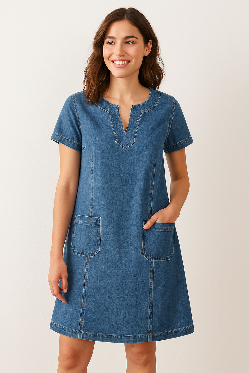 Polixeni | Women's Summer Denim Dress 1