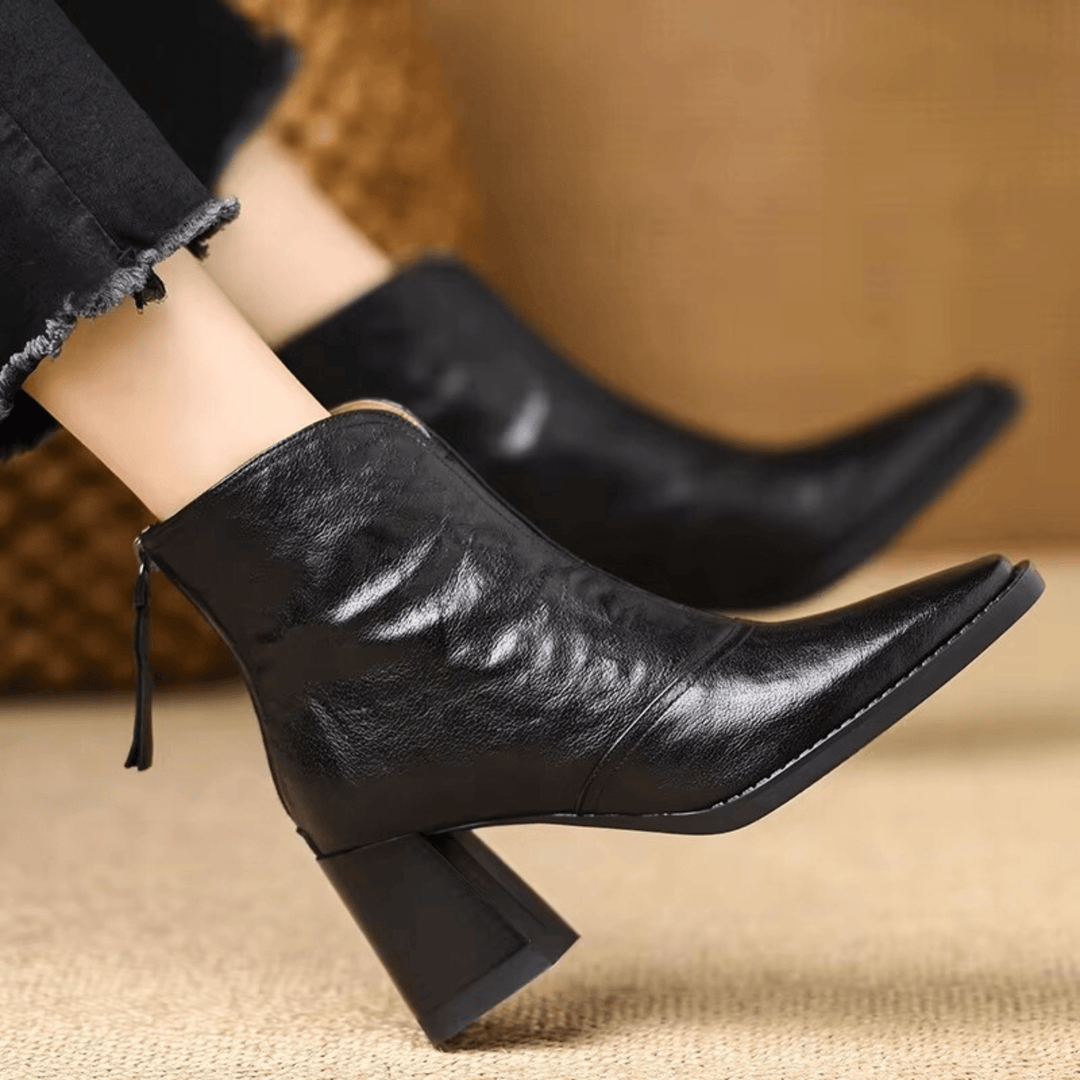 Candice | Luxury Mid-Heel Ankle Boots