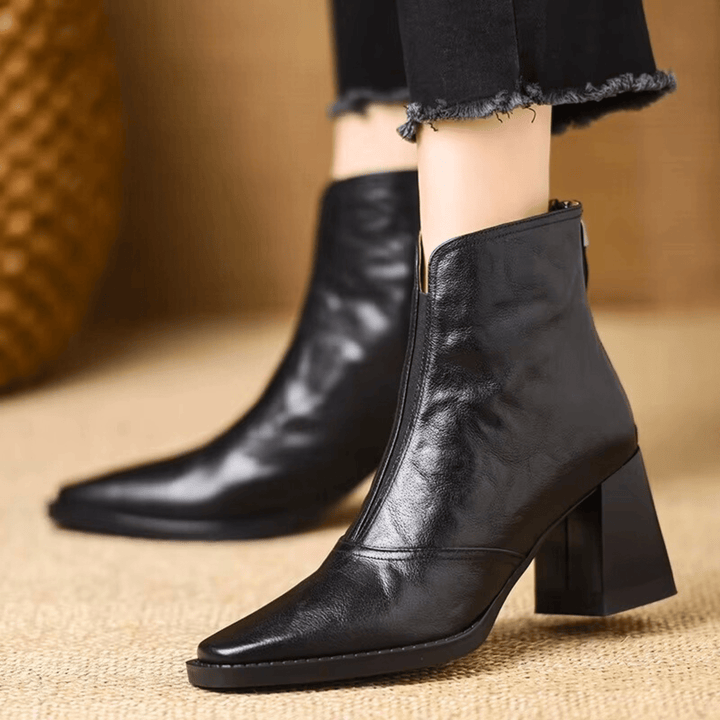 Candice | Luxury Mid-Heel Ankle Boots
