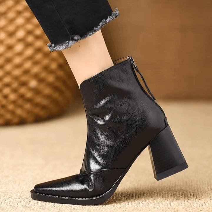 Candice | Luxury Mid-Heel Ankle Boots