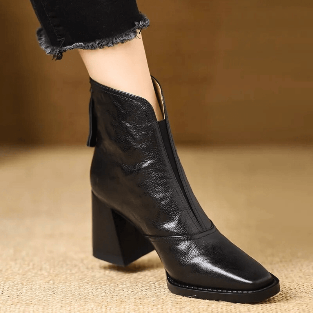 Candice | Luxury Mid-Heel Ankle Boots
