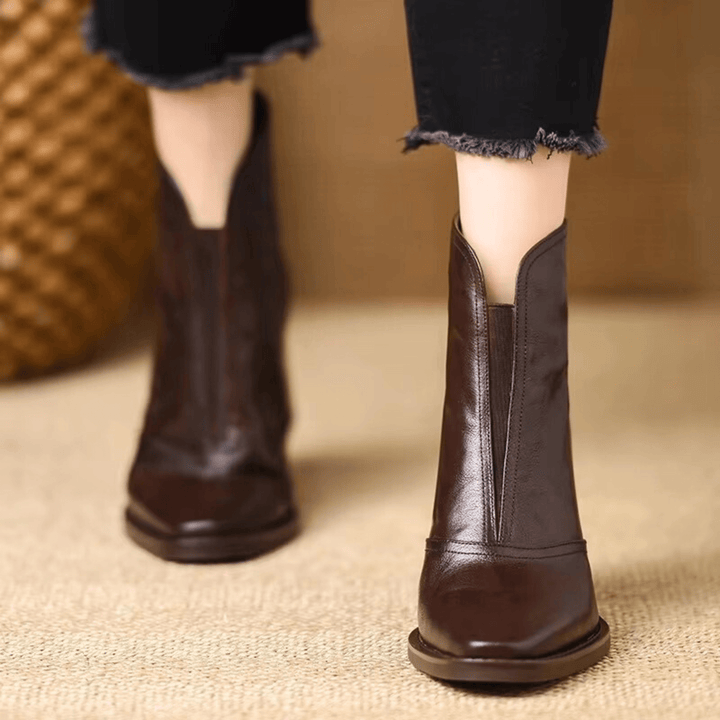 Candice | Luxury Mid-Heel Ankle Boots
