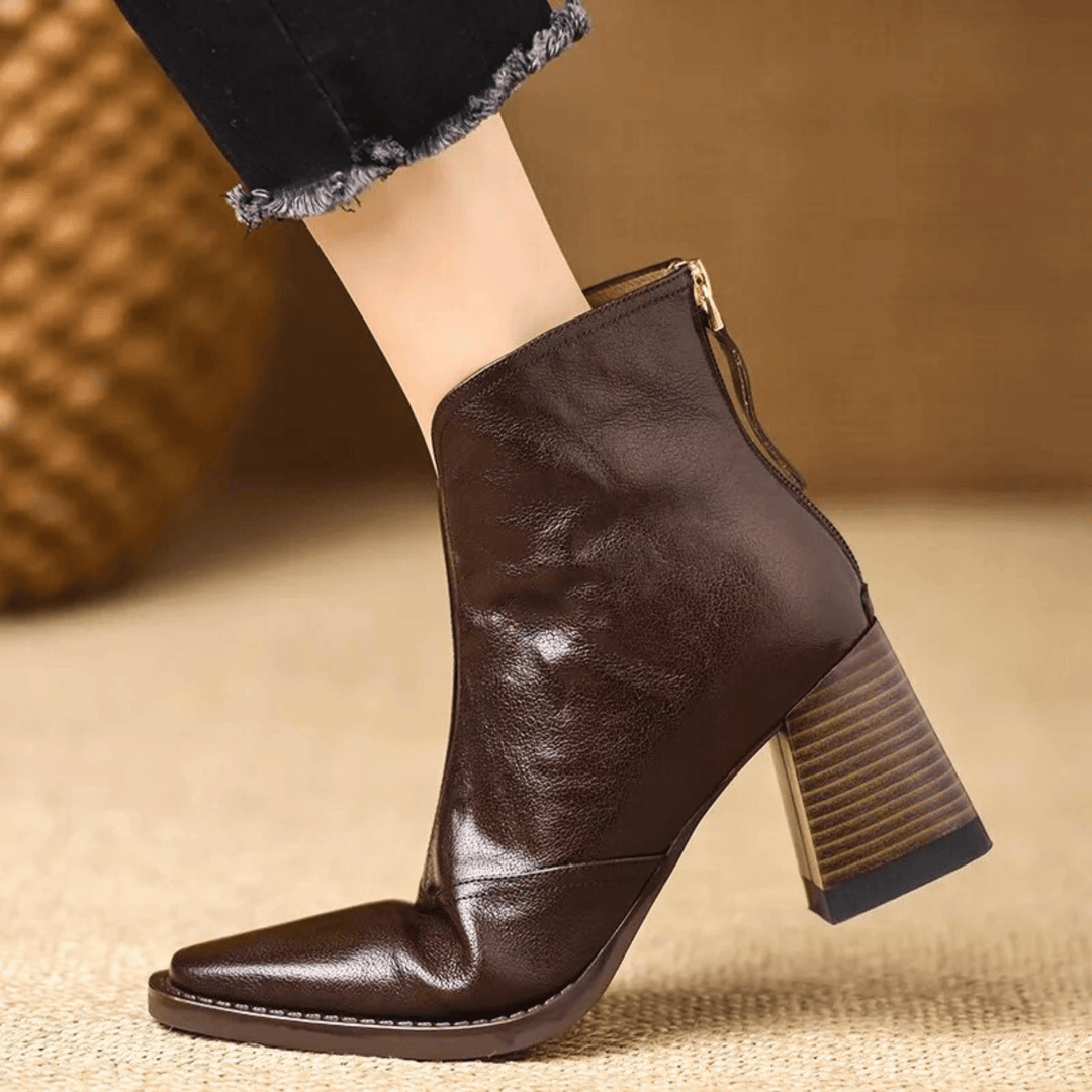 Candice | Luxury Mid-Heel Ankle Boots