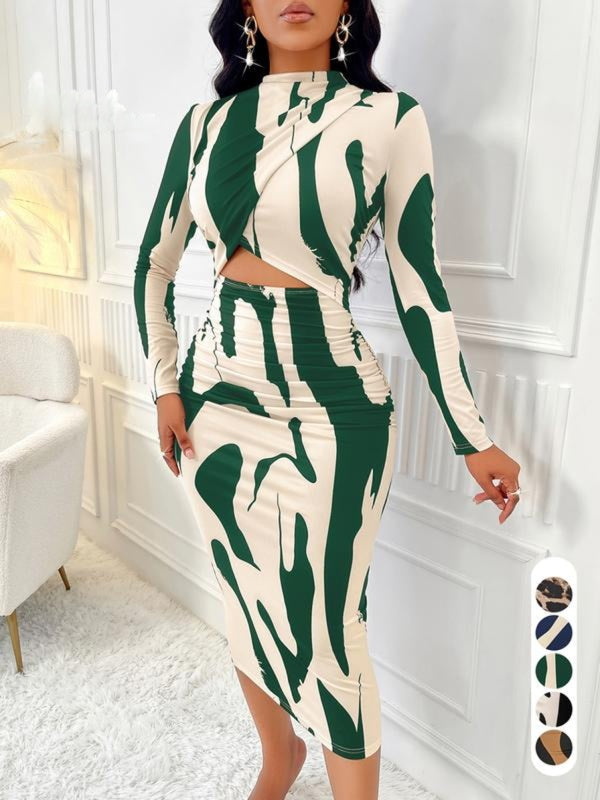 Ara | Colorblock Bodycon Dress for Spring & Fall